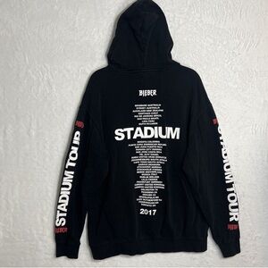 Justin Bieber Black Stadium Tour Hoodie Merch